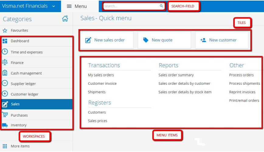 Nytt gränssnitt i Visma.net ERP 7.0