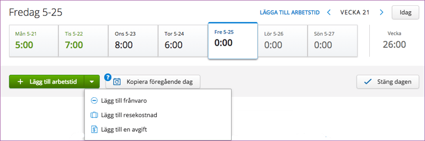 Tid och utlägg